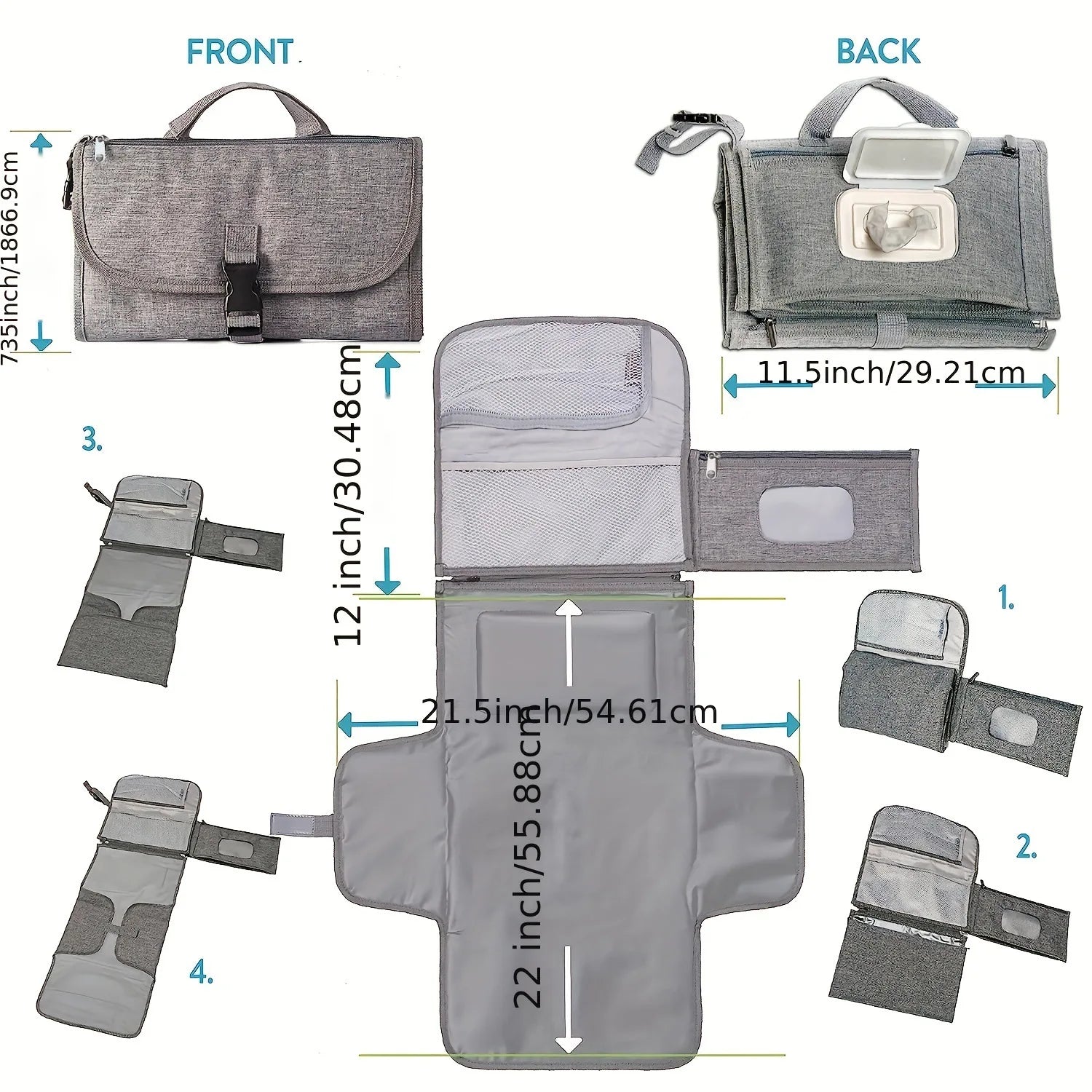 Foldable Travel Nappy Changing Mat